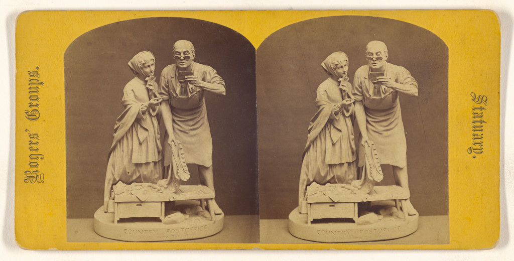 Unknown maker, American:Rogers' Groups. Statuary. Rogers' Co, Poster Print Wall Art