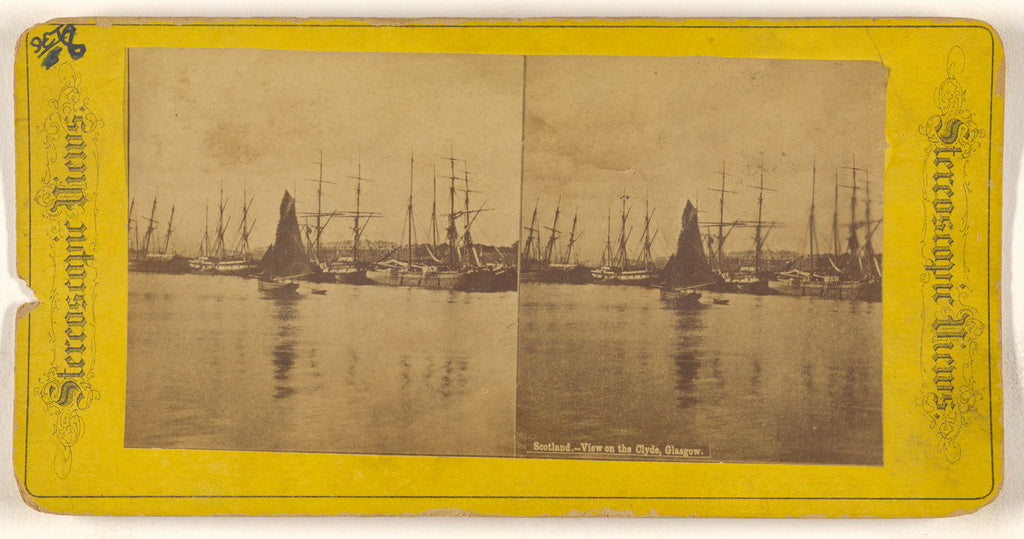 Unknown maker, British:Scotland. - View on the Clyde, Glasgo, Poster Print Wall Art