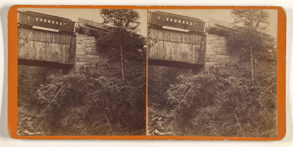 Preston William Taft:[Railroad Bridge, Bellows Falls, Vermon, Poster Print Wall Art