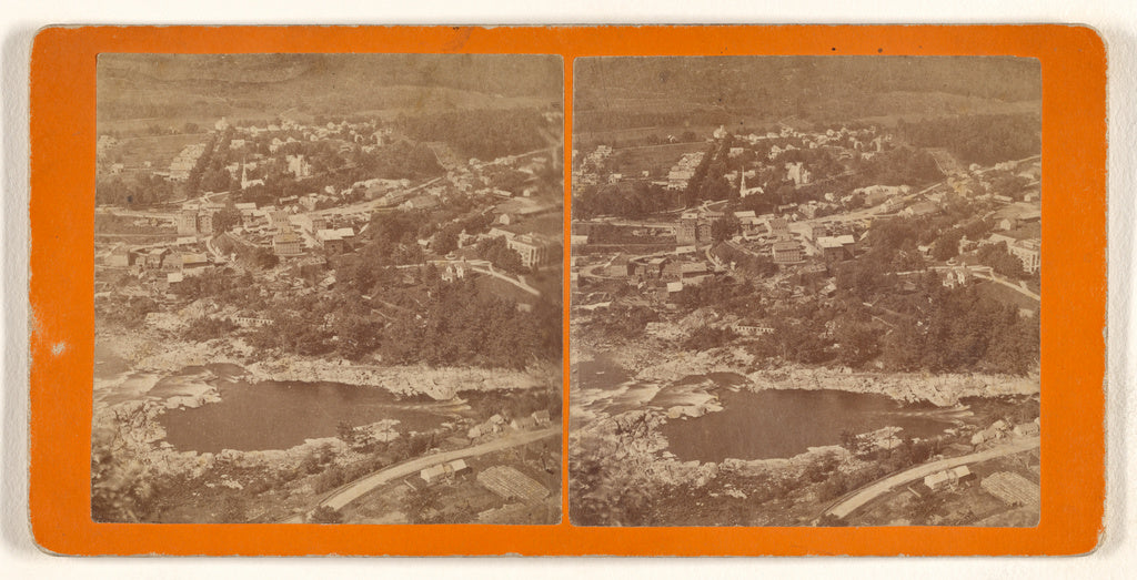 Preston William Taft:[Aerial view of Bellows Falls, Vermont], Poster Print Wall Art