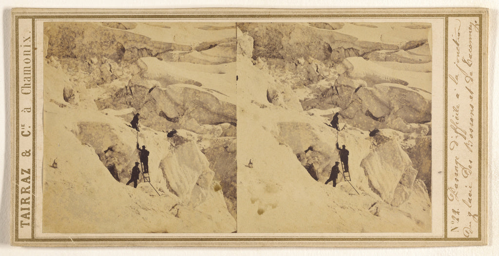 Tairraz & Cie.:[Passage difficile a la junction du glacee de, Poster Print Wall Art
