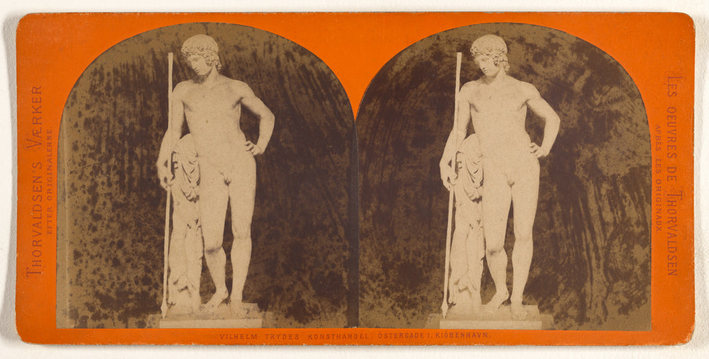 Vilhelm Trydes:[Sculpture of Adonis by Thorvaldsen], Poster Print Wall Art