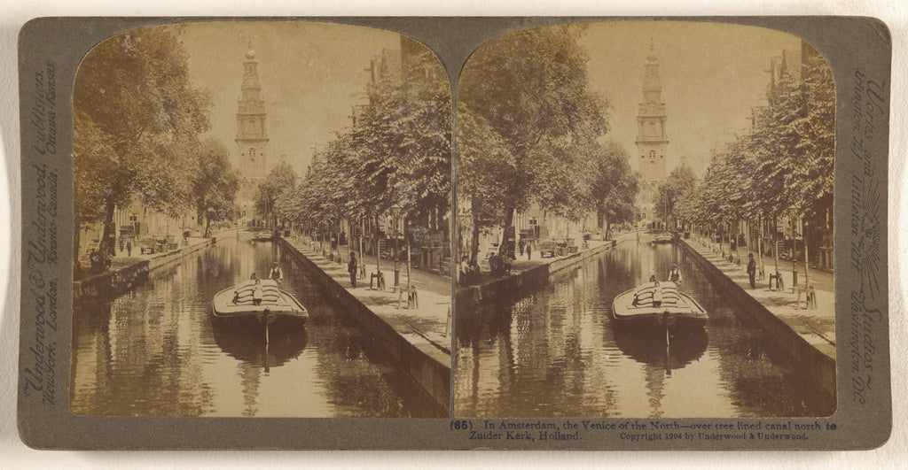 Underwood & Underwood:In Amsterdam, Holland, the Venice of t, Poster Print Wall Art