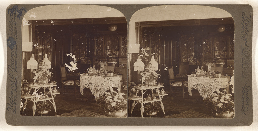 Underwood & Underwood:[Interior of a dining room],16x12"(A3)Poster