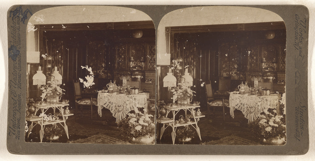Underwood & Underwood:[Interior of a dining room], Poster Print Wall Art