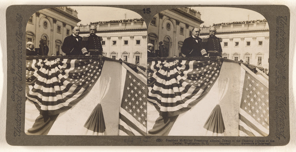 Underwood & Underwood:President McKinley Presenting Admiral , Poster Print Wall Art