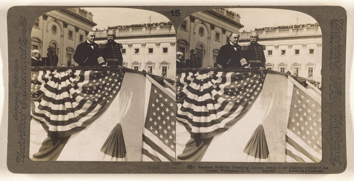 Underwood & Underwood:President McKinley Presenting Admiral ,16x12