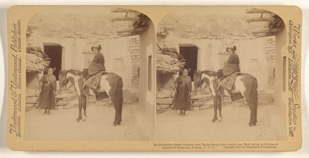Underwood & Underwood:Se-rja-bankaa (desert blossom) and Ta-, Poster Print Wall Art