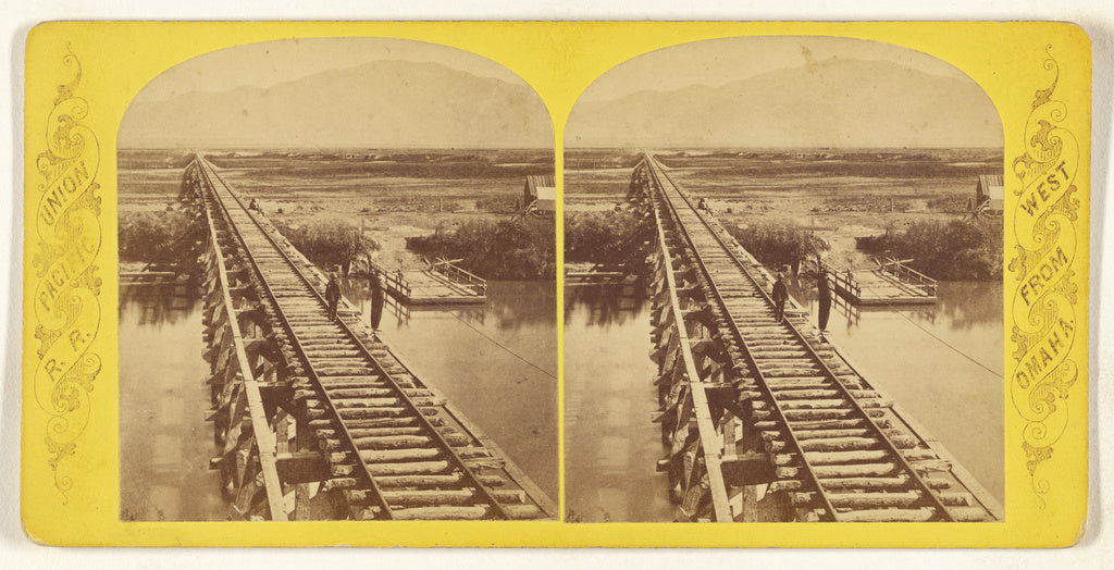 Unknown maker, American:Weber River. Bridge 32., Poster Print Wall Art