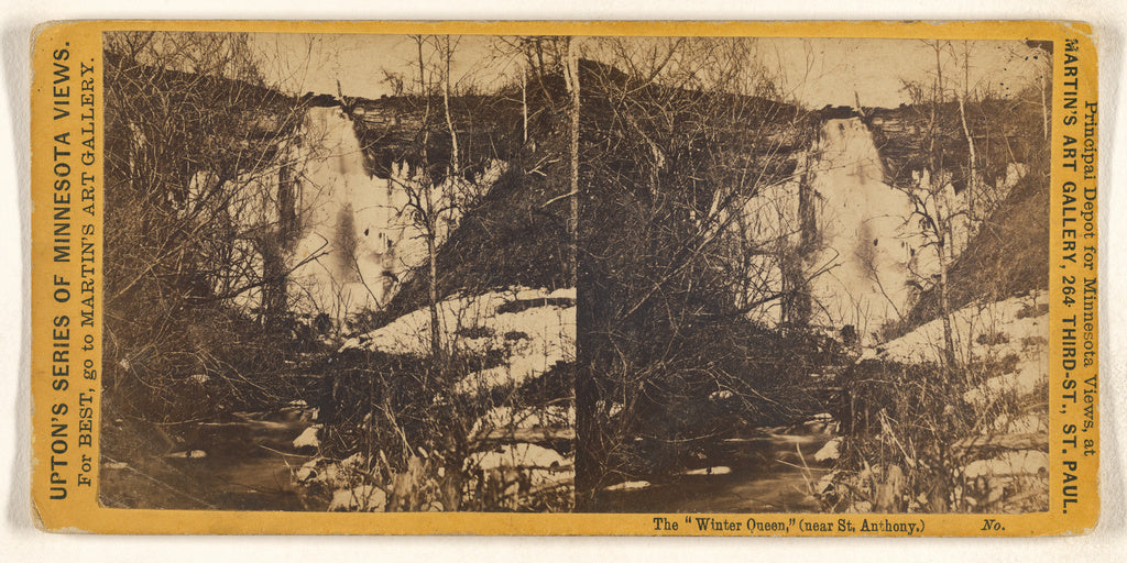B. F. Upton:The "Winter Queen," (near St. Anthony.), Poster Print Wall Art