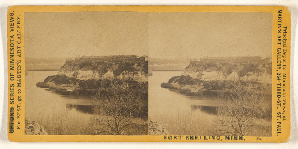 B. F. Upton:Fort Snelling, Minn., Poster Print Wall Art