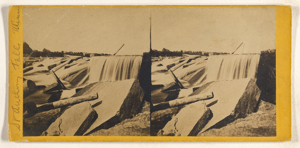 B. F. Upton:Falls of St. Anthony [Minnesota], Poster Print Wall Art
