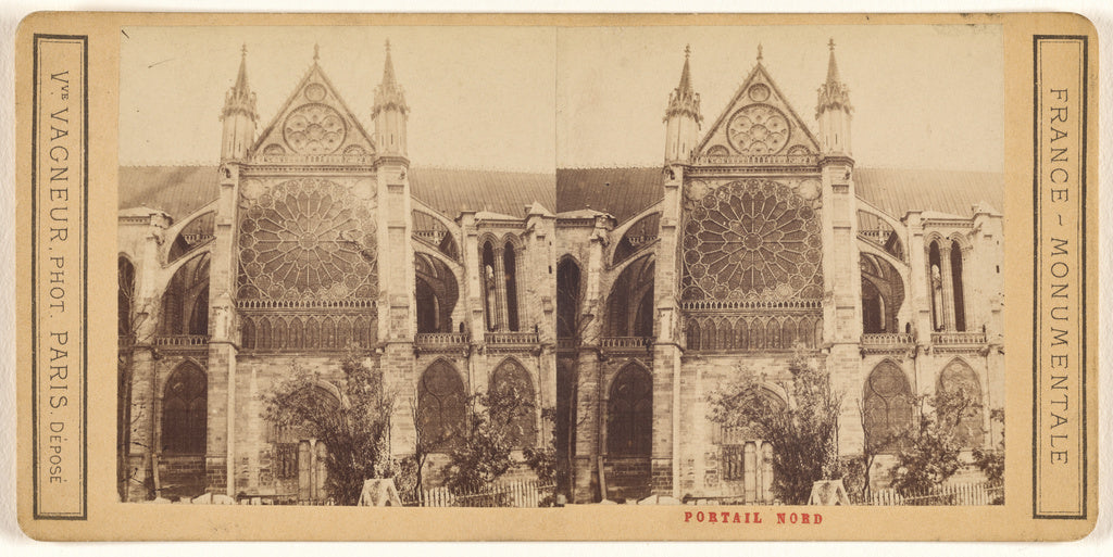 Vve. Vagneur:Portail Nord [Notre-Dame], Poster Print Wall Art