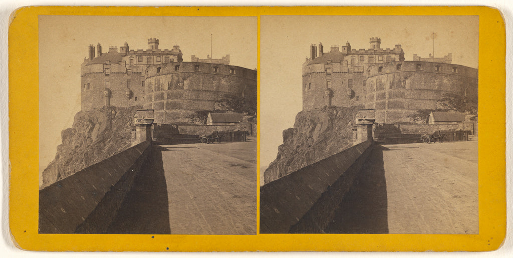 James Valentine:Edinburgh Castle, from the Esplanade., Poster Print Wall Art