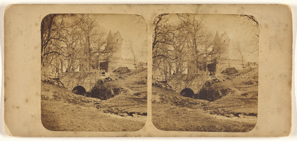 James Valentine:Castle of Mains, near Dundee., Poster Print Wall Art