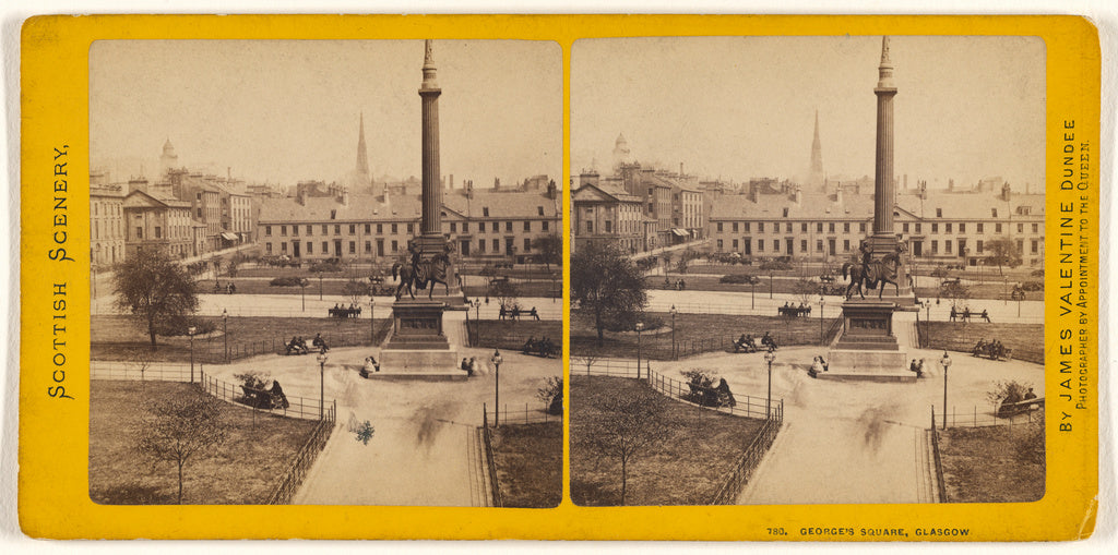 James Valentine:George's Square, Glasgow., Poster Print Wall Art