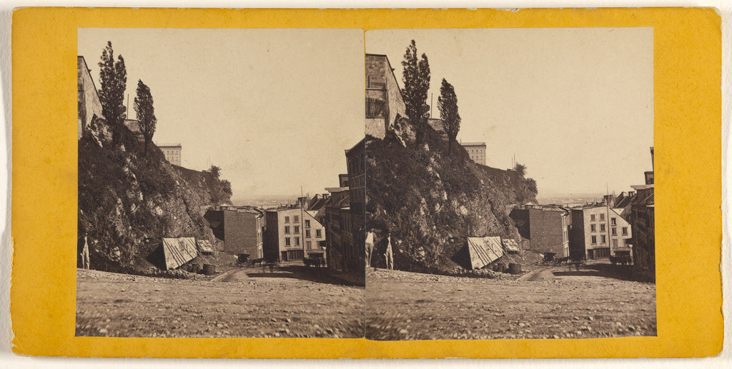 L.P. Vallée:Mountain Hill, Leading to Lower Town., Poster Print Wall Art