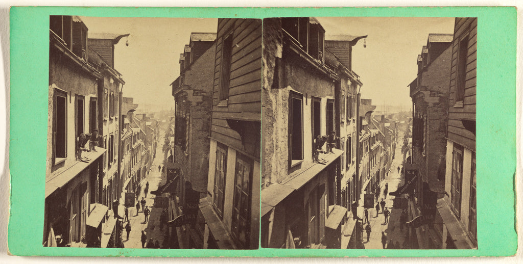 L.P. Vallée:[Street scene, Quebec, Canada], Poster Print Wall Art