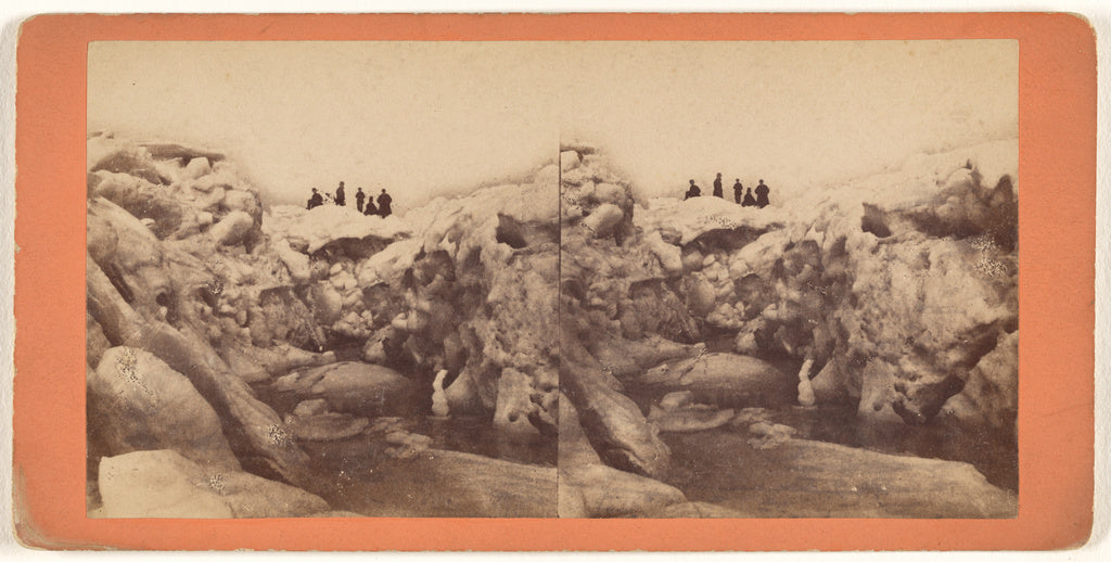 L.P. ValléeAttributed to:[Great ice Bridge, Niagara], Poster Print Wall Art