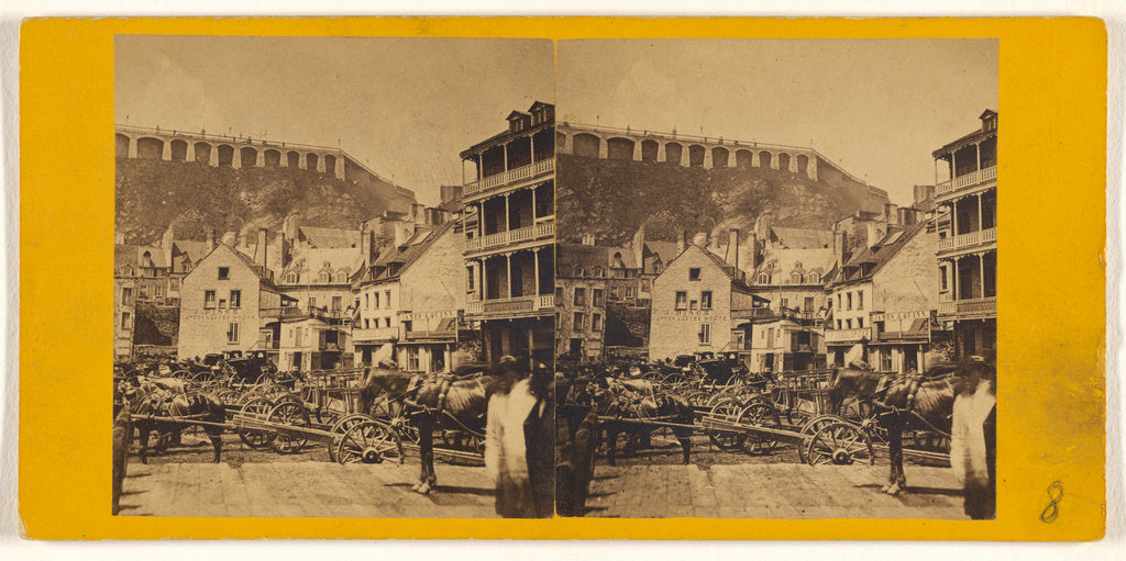 L.P. Vallée:[Durham Terrace from Champlain Market],16x12"(A3)Poster