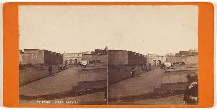 L.P. Vallée:St. John Gate Outside,16x12