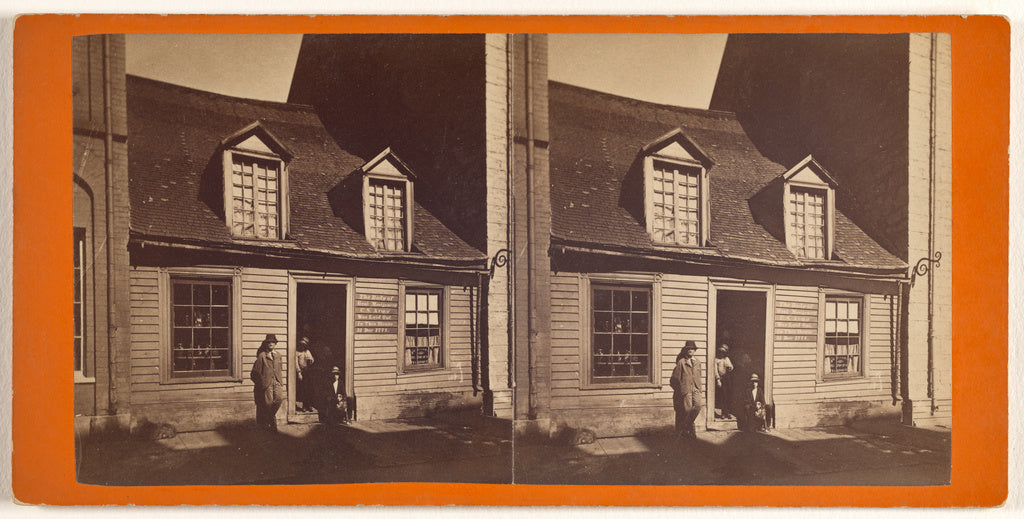 L.P. Vallée:House where the body of Montgomery was deposite, Poster Print Wall Art