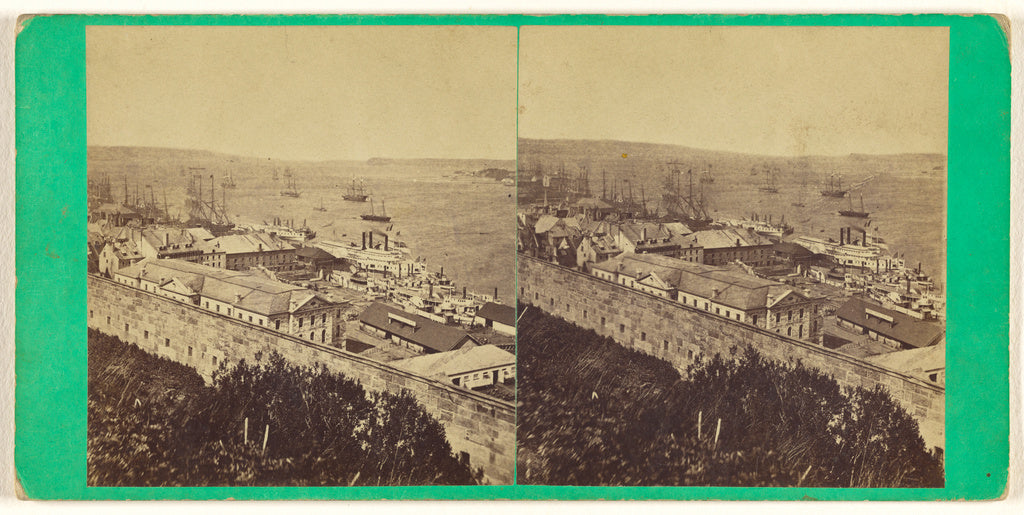 L.P. Vallée:Quebec Harbour, from the Governor's Garden., Poster Print Wall Art