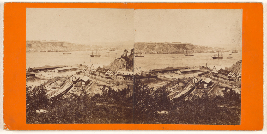 L.P. Vallée:View of Quebec from the Grand Trunk Depot, Levi, Poster Print Wall Art