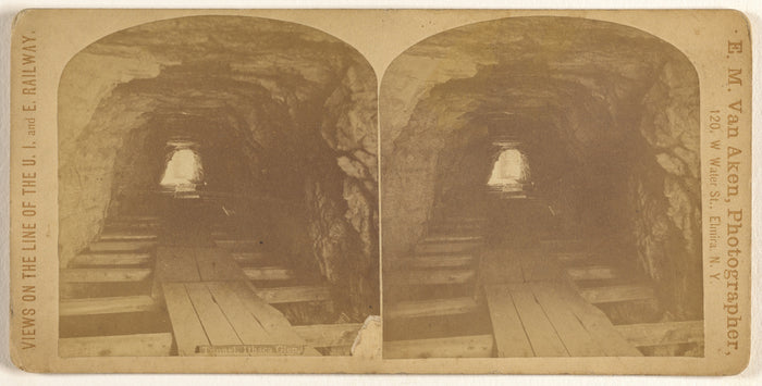 Elisha M. Van Aken:Tunnel, Ithaca Glen.,16x12