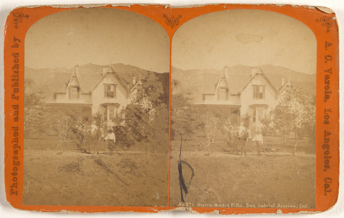 A.C. Varela:Sierra Madre Villa, San Gabriel Mission, Cal.,16x12