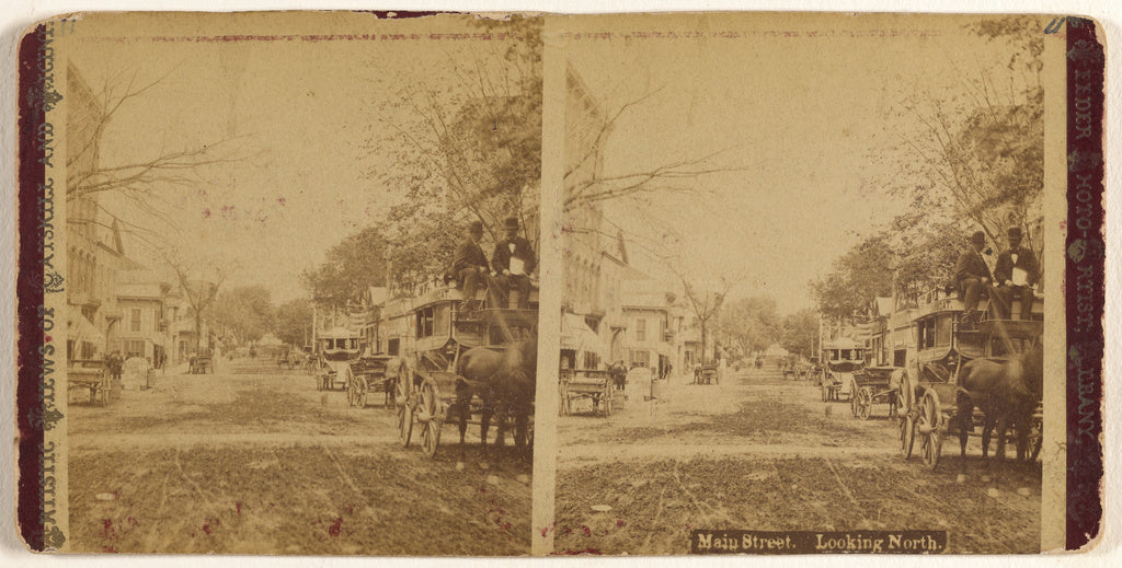 Aaron Veeder:Main Street. Looking North. [Albany, New York],16x12"(A3)Poster