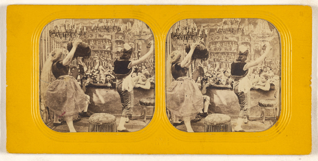 Charles Gaudin [Ch. G.]:[Salon scene with dancers], Poster Print Wall Art