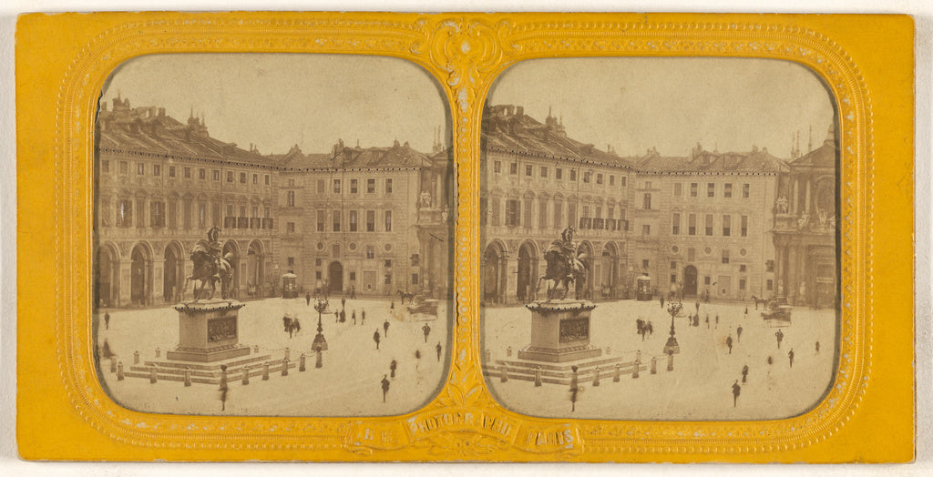 Adolphe Block:[Place St Charles a Turin], Poster Print Wall Art