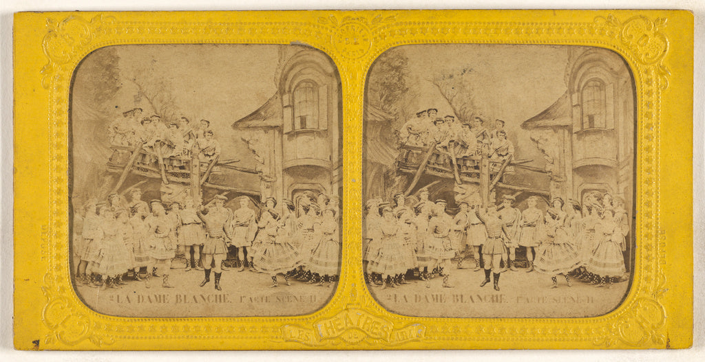 Adolphe Block:[La Dame Blanche. 1er Acte Scene II], Poster Print Wall Art