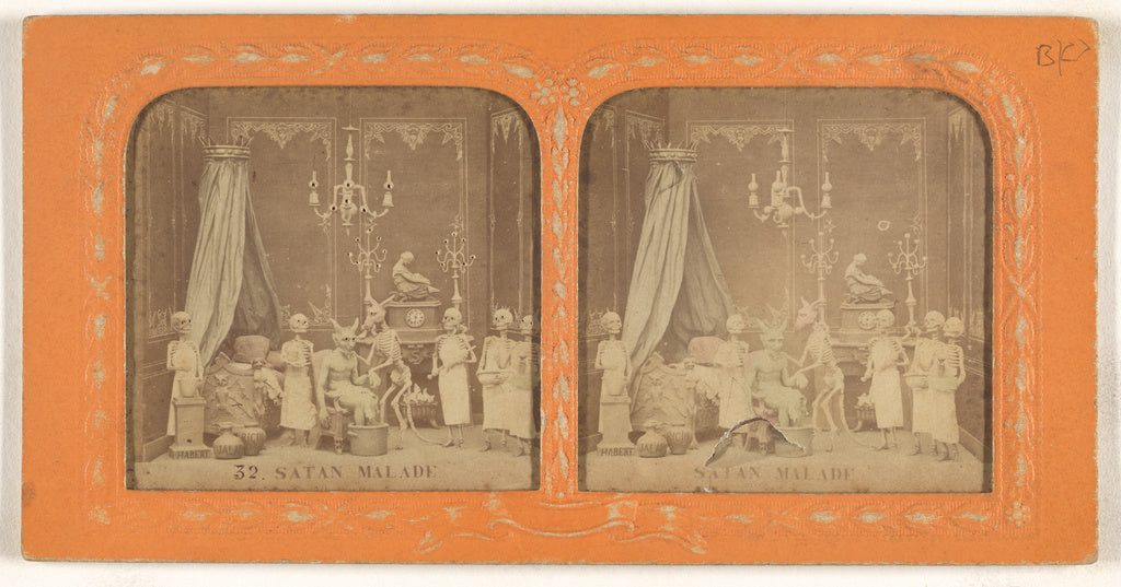 Adolphe Block:[Satan Malade], Poster Print Wall Art