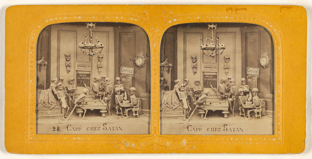 Adolphe Block:[Cafe Chez Satan], Poster Print Wall Art