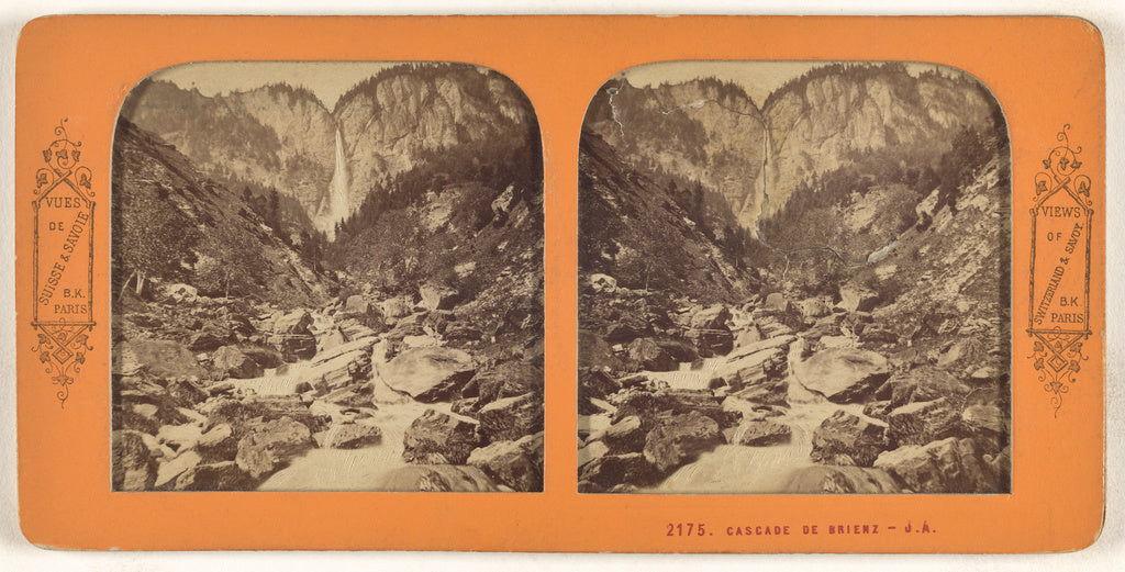 Adolphe Block:Cascade de Brienz, Poster Print Wall Art