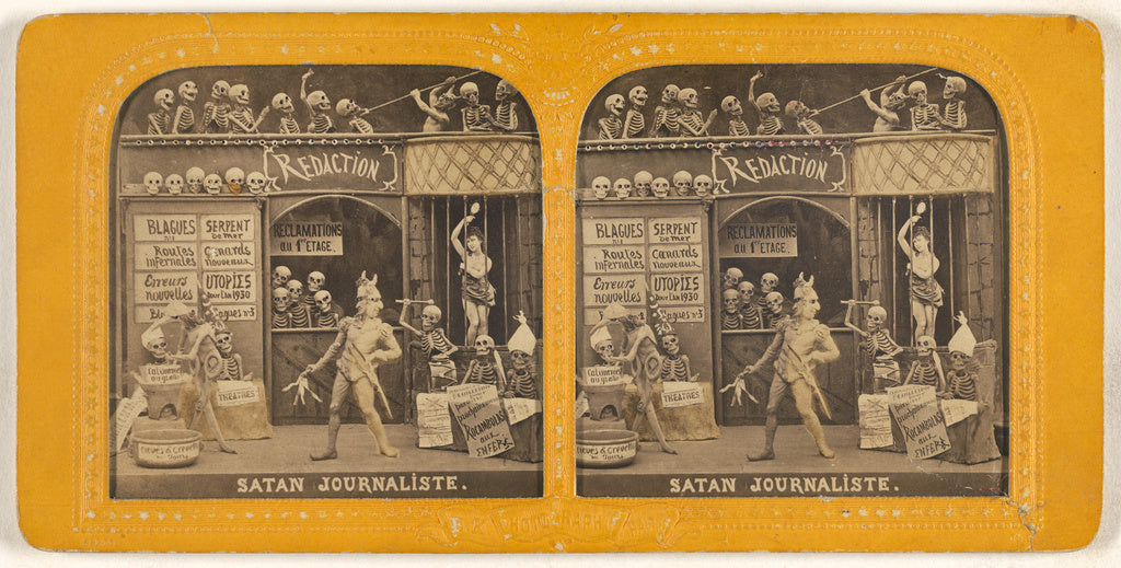 Adolphe Block:Satan Journaliste., Poster Print Wall Art