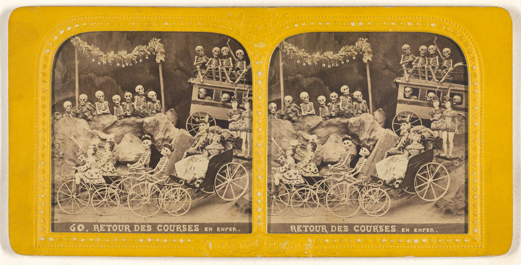 Adolphe Block:Retour des Courses en Enfer., Poster Print Wall Art