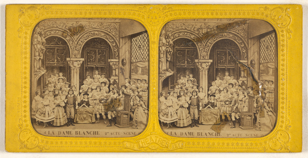 Adolphe Block:[La Dame Blanche 2me Acte Scene IV], Poster Print Wall Art