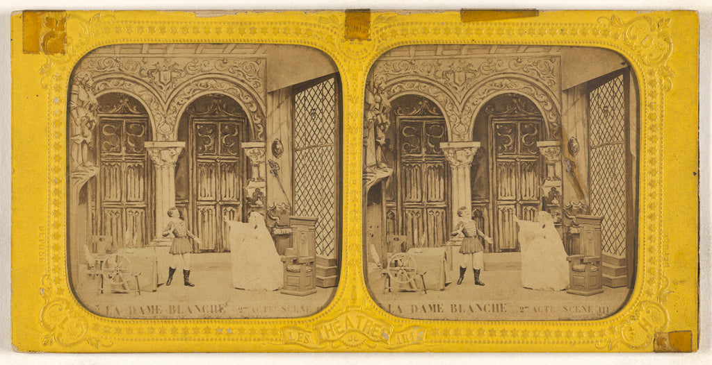 Adolphe Block:[La Dame Blanche 2me Acte Scene III], Poster Print Wall Art