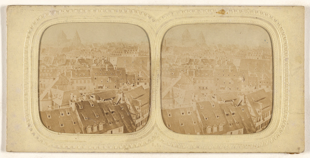 E. Lamy:[Panorama de Strasbourg], Poster Print Wall Art