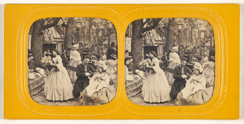 E. Lamy:[Genre street scene], Poster Print Wall Art
