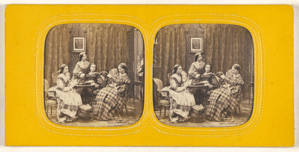 E. Lamy:[Genre parlor scene with four women],16x12"(A3)Poster