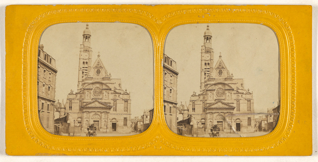 E. Lamy:[Eglise St. Etienne du Mont], Poster Print Wall Art