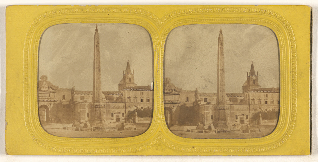 E. Lamy:[Place de (---illeg.), with obelisk], Poster Print Wall Art