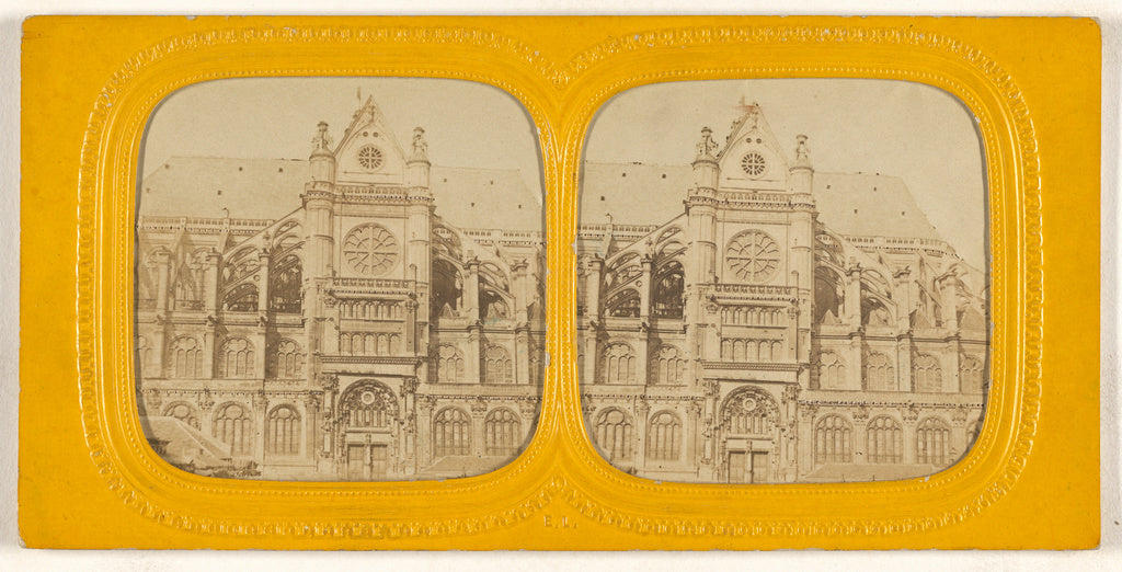 E. Lamy:[Egl. St. Eustache], Poster Print Wall Art