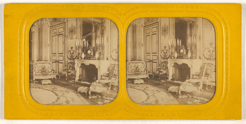 J. Lévy:[Salon Bleu a L'elysee], Poster Print Wall Art