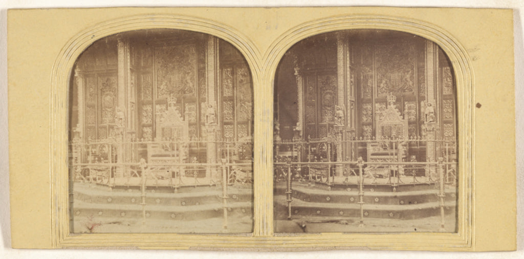 Unknown maker, British:Interior of the New Palace of Westmin, Poster Print Wall Art