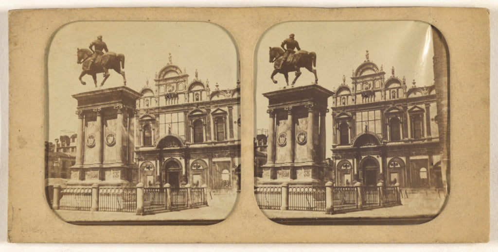 Unknown maker, French:[Statue de Batholomeo Coleoni, Venice], Poster Print Wall Art